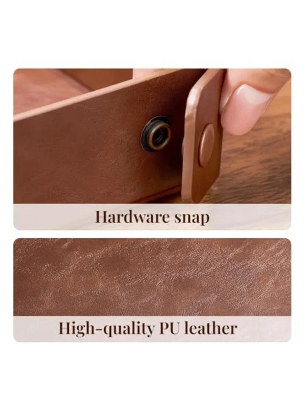 Valet Tray Organizer, Faux Leather Key Storage Tray